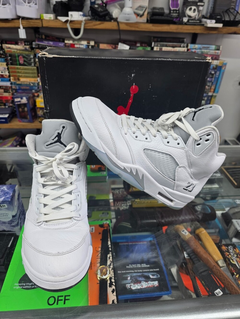 Nike Air Jordan 5 Retro White Metallic 2026 White/Black HQ7978-103 Size 11.5